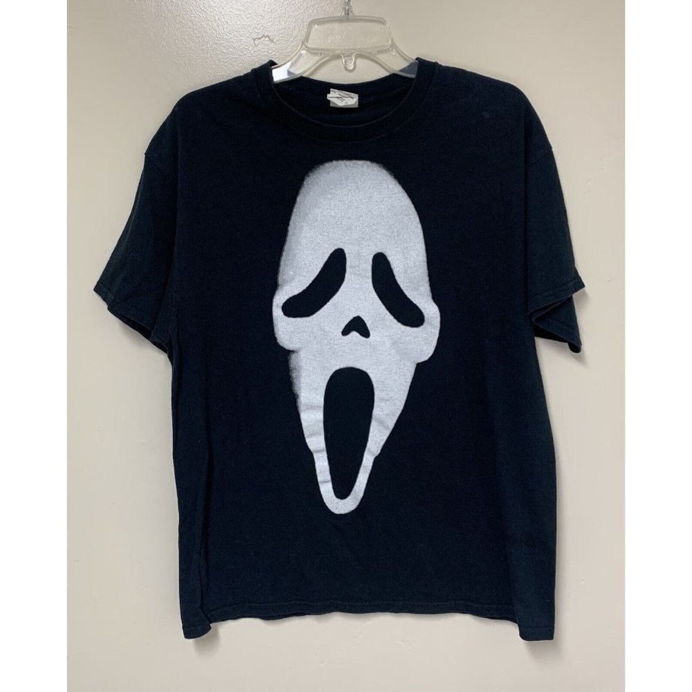 Vintage Scream Mask Black T-Shirt Large